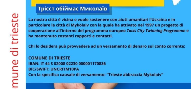 Ucraina: Famulari, bene ascolto Dipiazza su Mykolaiiv