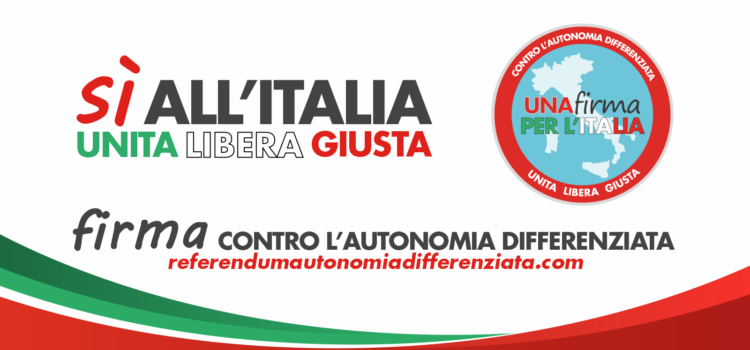 Conferenza stampa del Comitato promotore del referendum sull’autonomia differenziata